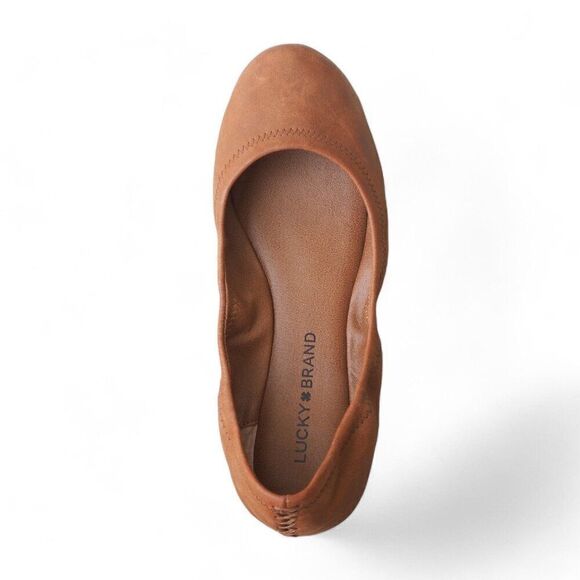 Lucky Brand Emmie Ballet Flats Bourbon Winter Haze (Brown) Women's 7.5M - Picture 10 of 12